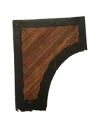 Placage déposé de la porte