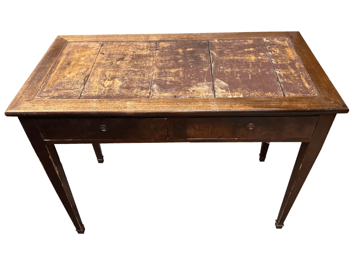 Avant restauration. Bureau d'époque Charles X Avant restauration. Restauration à Paris - Vincennes d'un Bureau d'époque Charles X