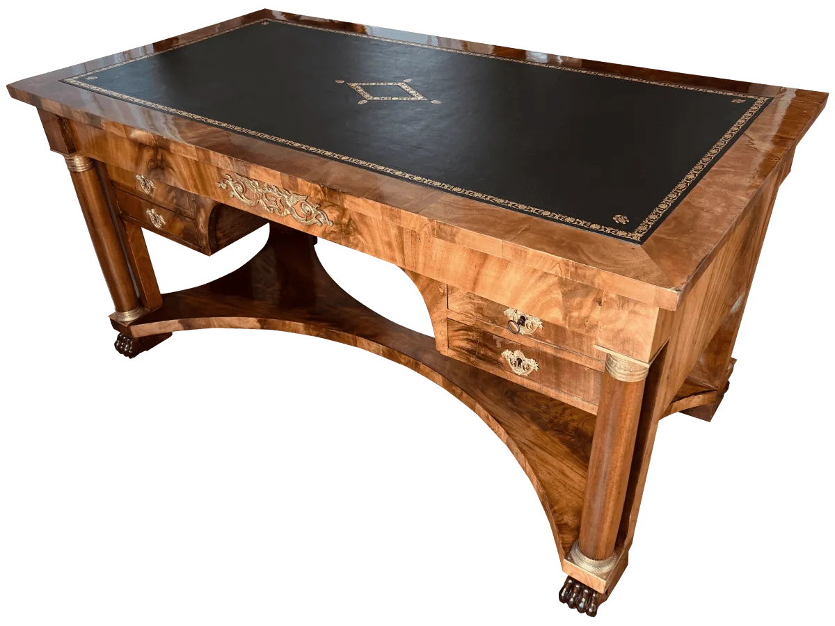 Après restauration. Bureau d'époque Empire Après restauration. Restauration à Paris - Vincennes d'un Bureau d'époque Empire