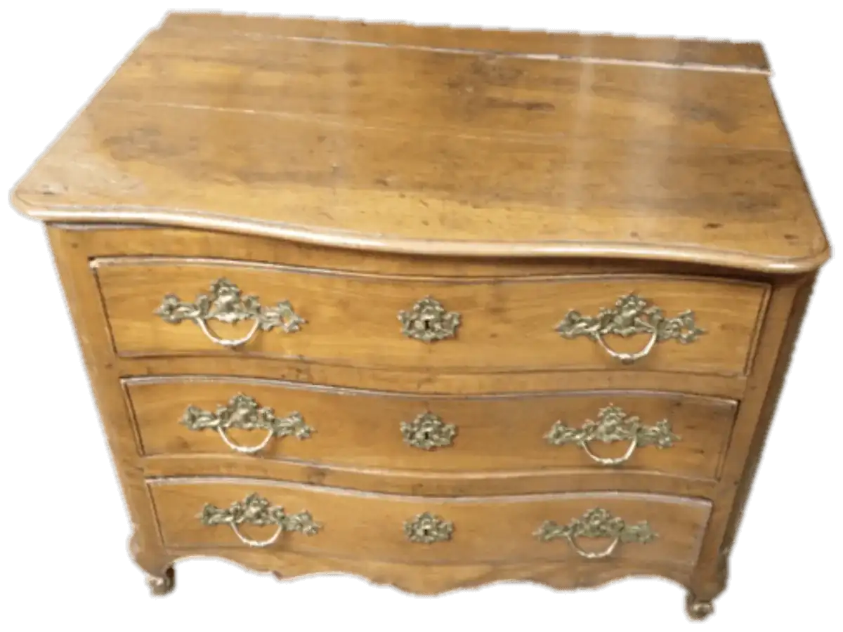 Avant restauration. Commode Louis XV Avant restauration. Restauration à Paris - Vincennes d'une commode Louis XV