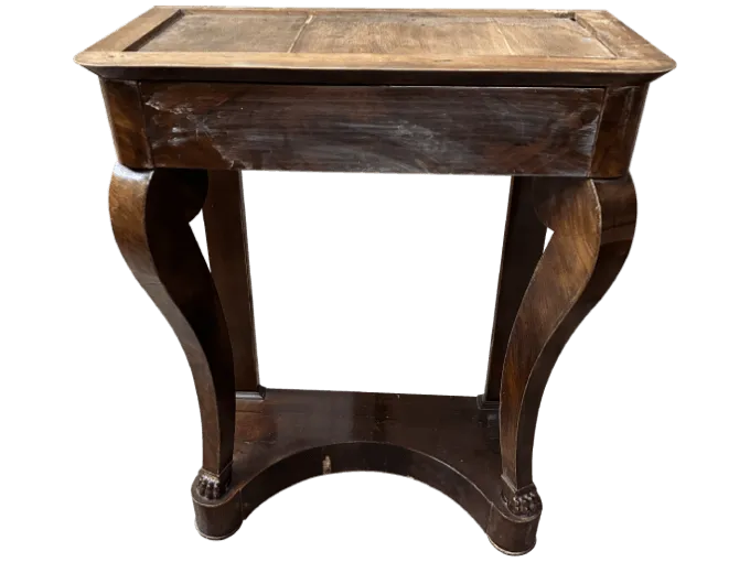 Avant restauration. Console d'époque Charles X Avant restauration. Restauration à Paris - Vincennes d'une console d'époque Charles X