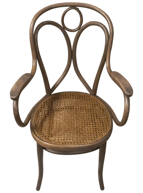 Après restauration. Fauteuil Thonet Après restauration. Restauration à Paris - Vincennes d'un fauteuil Thonet